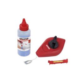 KREATOR CHALK LINE WITH PLUMB BOB KRT708001 KREATOR ΣΕΤ ΣΗΜΑΔΕΜΑΤΟΣ ΣΕ ΕΔΑΦΟΣ ΜΕ ΣΚΟΝΗ ΚΙΜΩΛΙΑΣ KRT708001