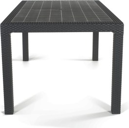 KETER QUARTET TABLE RESIN GRAPHITE KETER QUARTET ΤΡΑΠΕΖΙ ΕΞΩΤΕΡΙΚΟΥ ΧΩΡΟΥ ΑΠΟ ΡΗΤΙΝΗ ΣΕ ΧΡΩΜΑ ΓΡΑΦΙΤΗ