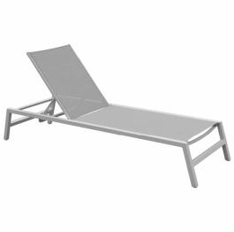 NAXOS SUNBED GRAY ALUMINIUM AND GRAY TEXTILENE DF57 NAXOS ΞΑΠΛΩΣΤΡΑ ΜΕ ΓΚΡΙ ΑΛΟΥΜΙΝΙΟ ΚΑΙ ΓΚΡΙ ΥΦΑΣΜΑ DF57  