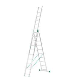 PALBEST ALUMINIUM 3-PIECE LADDER EUROSTYL WITH 3x11 STEPS 7611 PALBEST ΣΚΑΛΑ ΑΛΟΥΜΙΝΙΟΥ EUROSTYL 3 ΤΕΜΑΧΙΩΝ ΜΕ 3x11 ΣΚΑΛΙΑ 7611