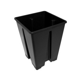 SQUARE POT BLACK 18 x 18 x 23cm 6L PLASTIC089A2  ΤΕΤΡΑΓΩΝΗ ΓΛΑΣΤΡΑ ΦΥΤΩΡΙΟΥ ΜΑΥΡΗ 18 x 18 x 23cm 6L PLASTIC089A2