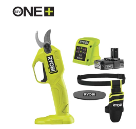 RYOBI 18V ONE+™ HP CORDLESS SECATEURS WITH 2.0 AH BATTERY AND CHARGER RY18SCA-120P RYOBI 18V ONE+™ ΚΛΑΔΕΥΤΗΡΙ ΜΠΑΤΑΡΙΑΣ ΜΕ 2.0AH ΜΠΑΤΑΡΙΑ ΚΑΙ ΦΟΡΤΙΣΤΗ RY18SCA-120P