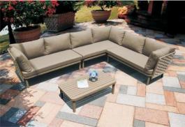 SKY OUTDOOR CORNER SET WITH COFFEE TABLE CHAMPAGNE ROPE 14154 SKY ΓΩΝΙΑΚΟ ΣΕΤ ΚΗΠΟΥ ΜΕ ΤΡΑΠΕΖΙ ΣΑΛΟΝΙΟΥ ΚΑΙ ΣΑΜΠΑΝΙΖΕ ΣΧΟΙΝΙ 14154