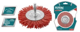 TOTAL NYLON WHEEL BRUSH WITH SHANK 75MM TAC34035 TOTAL ΣΥΡΜΑΤΟΒΟΥΡΤΣΑ ΔΡΑΠΑΝΟΥ ΝΑΥΛΟΝ 75MM TAC34035