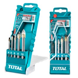 TOTAL GLASS DRILL BITS SET 5PCS TACSD7256  TOTAL ΣΕΤ ΤΡΥΠΑΝΙΑ ΓΥΑΛΙΟΥ 5 ΤΕΜΑΧΙΑ TACSD7256