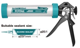 TOTAL ALUMINIUM CAULKING GUN 12" THT20112 TOTAL ΠΙΣΤΟΛΙ ΑΛΟΥΜΙΝΙΟΥ ΣΙΛΙΚΟΝΗΣ ΕΠΑΓΓΕΛΜΑΤΙΚΟ 12" THT20112