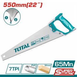 TOTAL HAND SAW 550MM 22'' THT55226 TOTAL ΣΕΓΑΤΣΑ ΞΥΛΟΥ ΚΑΙ ΠΛΑΣΤΙΚΩΝ 22" 550MM SUPER SELECT THT55226