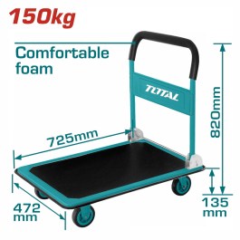 TOTAL FOLDABLE PLATFORM HAND TRUCK 150KG THTHP11502 TOTAL ΠΛΑΤΦΟΡΜΑ ΜΕΤΑΦΟΡΑΣ ΠΤΥΣΣΟΜΕΝΗ 150KG THTHP11502