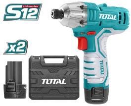 TOTAL LI-ION IMPACT DRIVER CORDLESS 12V TIRLI1201 TOTAL ΠΑΛΜΙΚΟ ΚΑΤΣΑΒΙΔΙ ΜΠΑΤΑΡΙΑΣ ΛΙΘΙΟΥ 12V TIRLI1201 