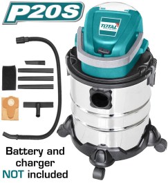 TOTAL LΙ-ΙΟΝ VACUUM CLEANER 20V TVLI2005 TOTAL ΣΚΟΥΠΑ ΜΠΑΤΑΡΙΑΣ ΛΙΘΙΟΥ 20V TVLI2005