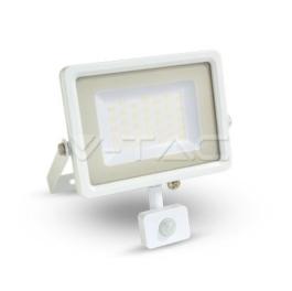 V-TAC® 50W LED SMD FLOODLIGHT COLD WHITE 6000K 4000lm WITH SENSOR WHITE BODY 5754 V-TAC® 50W LED ΠΡΟΒΟΛΕΑΣ ΜΕ ΨΥΧΡΟ ΛΕΥΚΟ ΦΩΣ 6000K 4000lm ΚΑΙ ΑΙΣΘΗΤΗΡΑ ΚΙΝΗΣΗΣ ΛΕΥΚΟ ΣΩΜΑ 5754 