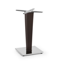 ANTARES WENGE COLUMN TABLE BASE SINGLE 40x40x70CM ALUMINIUM AND POLYPROPYLENE 09457 ANTARES ΜΟΝΗ ΒΑΣΗ ΤΡΑΠΕΖΙΟΥ WENGE COLUMN 40x40x70CM ΑΛΟΥΜΙΝΙΟ ΚΑΙ ΠΟΛΥΠΡΟΠΥΛΕΝΙΟ 09457 