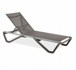 WAVE SUNBED TAUPE FRAME AND MESH 50070 WAVE ΞΑΠΛΩΣΤΡΑ TAUPE ΠΛΕΥΓΜΑ ΚΑΙ ΠΛΑΙΣΙΟ 50070