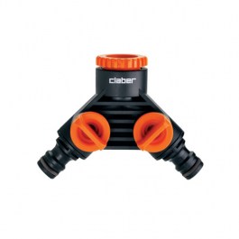 CLABER DOUBLE TAP CONNECTOR 8599 CLABER ΔΙΑΝΟΜΕΑΣ 2 ΠΑΡΟΧΩΝ ΓΙΑ ΤΑΧΥΣΥΝΔΕΣΜΟΥΣ 8599