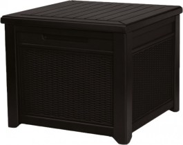 KETER CUBE RATTAN DECK BOX 208L RATTAN BROWN KETER CUBE ΜΠΑΟΥΛΟ ΑΠΟΘΗΚΕΥΣΗΣ 208L ΡΑΤΑΝ ΣΕ ΧΡΩΜΑ ΚΑΦΕ 