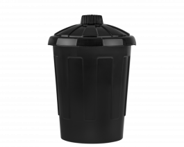 WHATMORE EDEN DUSBIN PLASTIC 80LTR WITH LID BLACK WHATMORE EDEN ΠΛΑΣΤΙΚΟΣ ΚΑΔΟΣ ΑΠΟΡΡΙΜΜΑΤΩΝ ΜΕ ΚΑΠΑΚΙ 80L ΜΑΥΡΟΣ