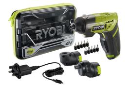 RYOBI CORDLESS SCREWDRIVER KIT 4V WITH BATTERY MICRO USB AND ACCESSORIES ERGO-A2 RYOBI ΚΙΤ ΚΑΤΣΑΒΙΔΙ ΜΠΑΤΑΡΙΑΣ 4V ΜΕ ΜΠΑΤΑΡΙΑ MICRO USB ΚΑΙ ΑΞΕΣΟΥΑΡ ERGO-A2