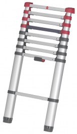 HAILO FLEXLINE TELESCOPIC ALUMINIUM SAFETY LADDER 9 STEPS 7113-091