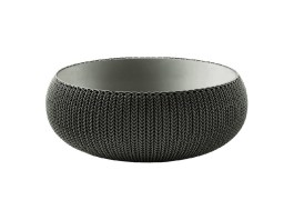 KETER RATTAN STYLE COZY PLANTERS M WITH CHAIN RESIN ELEGANT GREY KETER ΓΛΑΣΤΡΑ COZY M ΣΤΥΛ ΡΑΤΑΝ ΑΠΟ ΡΗΤΙΝΗ ΜΕ ΑΛΥΣΙΔΑ ΣΤΕΡΕΩΣΗΣ ΣΕ ΧΡΩΜΑ ΓΚΡΙ