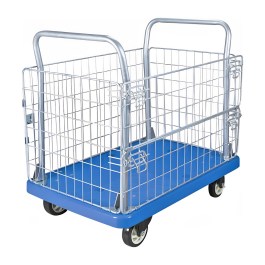 FEIDA WHEELBARROW PLATFORM TROLLEY WITH ENCLOSED FENCE 300KG FD300A FEIDA WHEELBARROW ΤΡΟΛΕ'Ι' ΠΛΑΤΦΟΡΜΑΣ ΜΕ ΚΛΕΙΣΜΕΝΟ ΦΡΑΧΤΗ 300KG FD300A