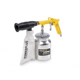 POWERPLUS SET PNEUMATIC SANDBLASTING GUN POWAIR0014 POWERPLUS ΣΕΤ ΠΙΣΤΟΛΙ ΑΜΜΟΒΟΛΗΣ POWAIR0014