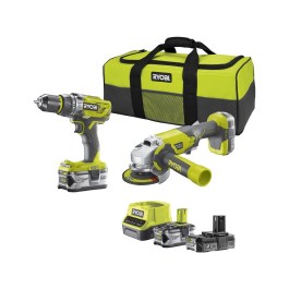 RYOBI BATTERY COMBO SET WITH IMPACT DRILL + IMPACT DRIVER WITH 2 BATTERIES AND CHARGER R18PDID2-252S 