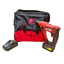 STAYER ROTARY HAMMER WITH 4.0 AH BATTERY AND CHARGER ROCKY L20 002519 STAYER ΠΕΡΙΣΤΡΟΦΙΚΟ ΠΙΣΤΟΛΕΤΟ ΜΠΑΤΑΡΙΑΣ SDS PLUS ΜΕ 4.0 AH ΜΠΑΤΑΡΙΑ ΚΑΙ ΦΟΡΤΙΣΤΗ ROCKY L20 002519