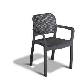 ALLIBERT SAMANNA CHAIR RESIN GRAPHITE ALLIBERT SAMMANA ΚΑΡΕΚΛΑ ΕΞΩΤΕΡΙΚΟΥ ΧΩΡΟΥ ΑΠΟ ΡΗΤΙΝΗ ΣΕ ΧΡΩΜΑ ΓΡΑΦΙΤΗ