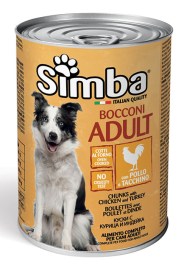 SIMBA DOG CHUNKS WITH CHICKEN AND TURKEY 12 TINS (12x 1230GR) 09133 SIMBA ΤΡΟΦΗ ΣΚΥΛΟΥ ΝΩΠΗ ΜΕ ΚΟΜΜΑΤΙΑ ΚΟΤΟΠΟΥΛΟ ΚΑΙ ΓΑΛΟΠΟΥΛΑ 12 ΚΟΝΣΕΡΒΕΣ (12x 1230GR) 09133
