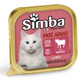 SIMBA CAT PATÉ WITH BEEF 100GR 8009470009218 SIMBA ΠΑΤΕ ΓΑΤΑΣ ΜΕ ΜΟΣΧΑΡΙ 100GR 8009470009218