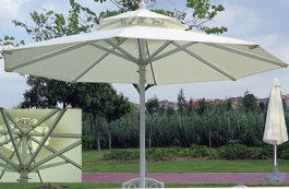 SKY UMBRELLA 300cm BEIGE FABRIC ALUMINIUM FRAME SZC-A0403M ΟΜΠΡΕΛΑ SKY 300cm ΜΠΕΖ ΥΦΑΣΜΑ ΜΕ ΣΚΕΛΕΤΟ ΑΛΟΥΜΙΝΙΟΥ SZC-A0403M