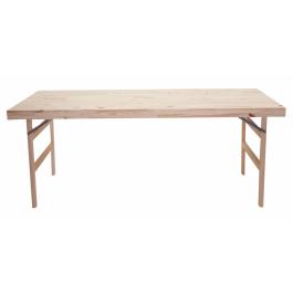 TRAMONTINA NATURAL FOLDING TABLE SOLID WOOD 200 X 80cm 91750028 TRAMONTINA ΞΥΛΙΝΟ ΠΤΥΣΣΟΜΕΝΟ ΤΡΑΠΕΖΙ ΜΑΣΙΦ 200cm x 80cm 91750028