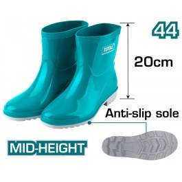 TOTAL NON SLIP UNISEX SHIN NITRIL WORK BOOTS TURQUOISE TSP303L.45 TOTAL ΜΠΟΤΕΣ ΕΡΓΑΣΙΑΣ ΝΙΤΡΙΛΙΟΥ ΚΝΗΜΗΣ ΑΝΤΙΟΛΙΣΘΗΤΕΣ ΣΕ ΧΡΩΜΑ ΤΥΡΚΟΥΑΖ TSP303L.45