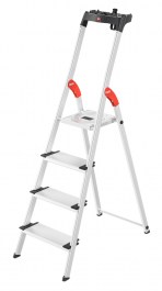 HAILO L80 COMFORTLINE - SAFETY HOUSEHOLD LADDER 4 STEPS - 8040-407 HAILO L80 COMFORTLINE - ΣΚΑΛΑ ΑΛΟΥΜΙΝΙΟΥ ΑΣΦΑΛΕΙΑΣ ΟΙΚΙΑΚΗΣ ΧΡΗΣΗΣ ΜΕ 4 ΣΚΑΛΟΠΑΤΙΑ 8040-407