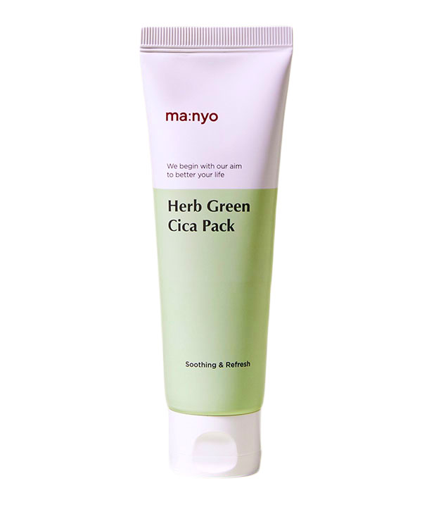 Успокаивающая маска для лица Маньо с экстрактом зеленого чая Manyo Herb Green Cica Pack (75 ml)