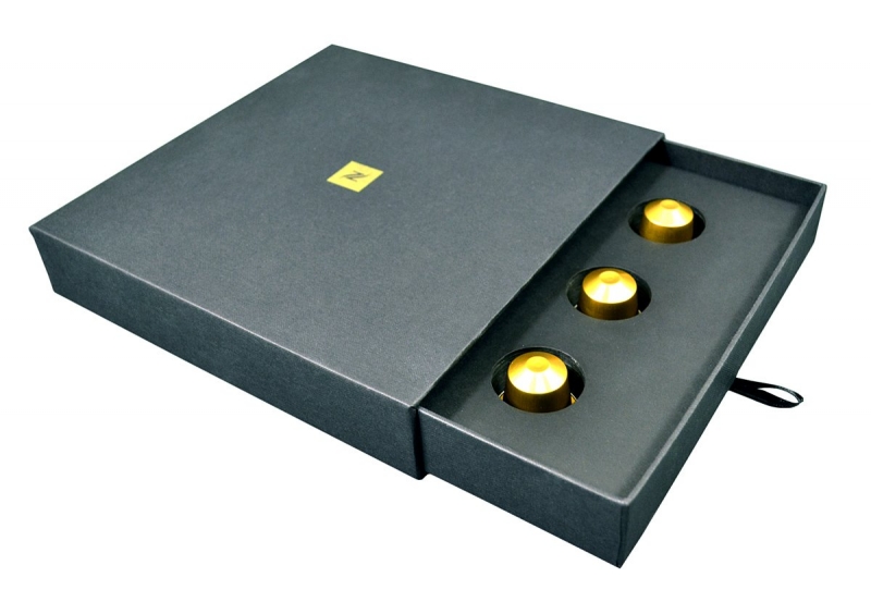 Фирменная кашированная упаковка коробка-пенал с ложементом