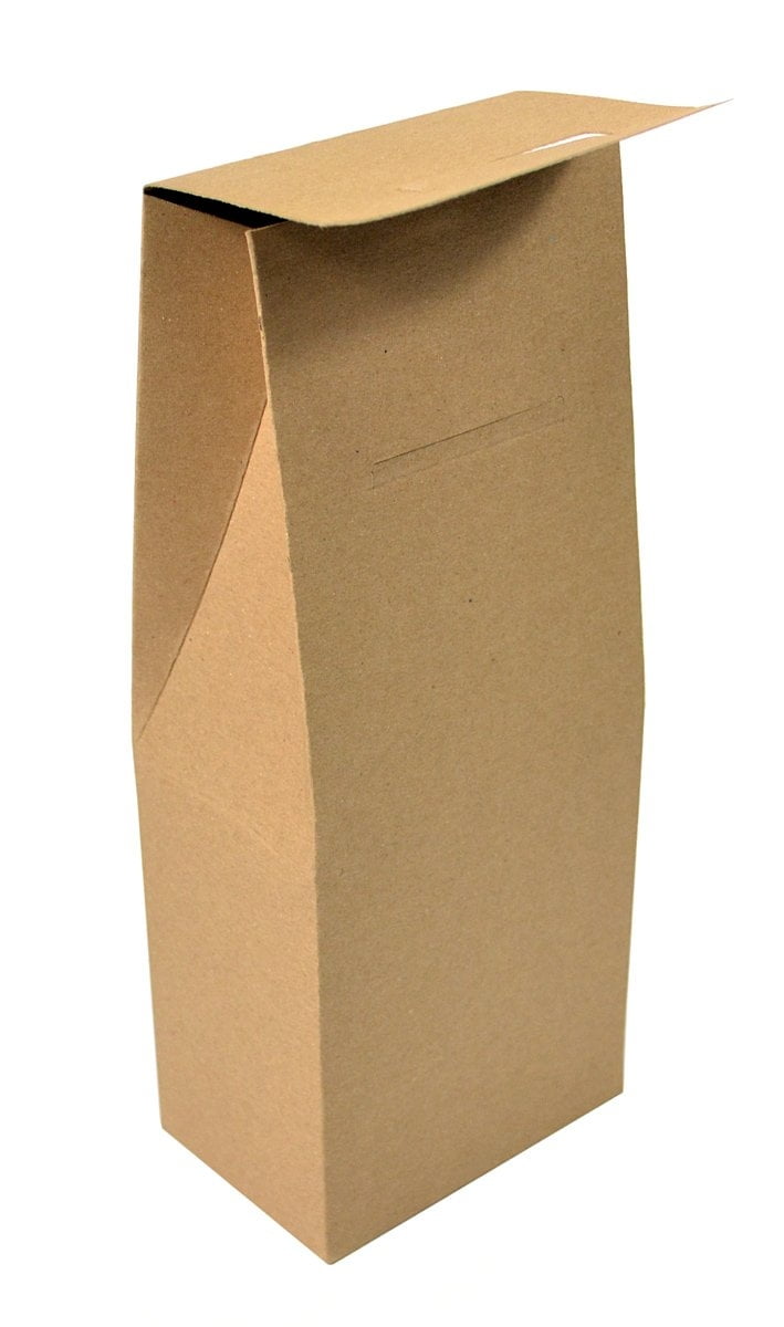 Экологичная коробка-пакет с вырубным узором