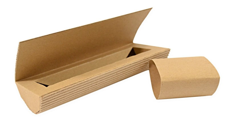 Экологичная коробочка для подарка из комбинированных материалов
