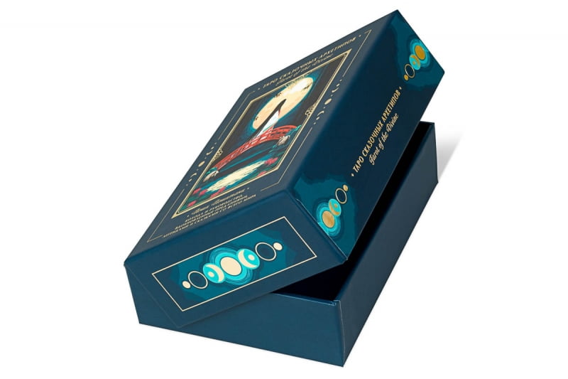 коробка для карт таро с тиснением на заказ в Москве 