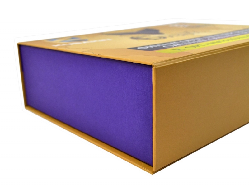 Кашированная коробка, производство подарочных коробок с клапаном на магните