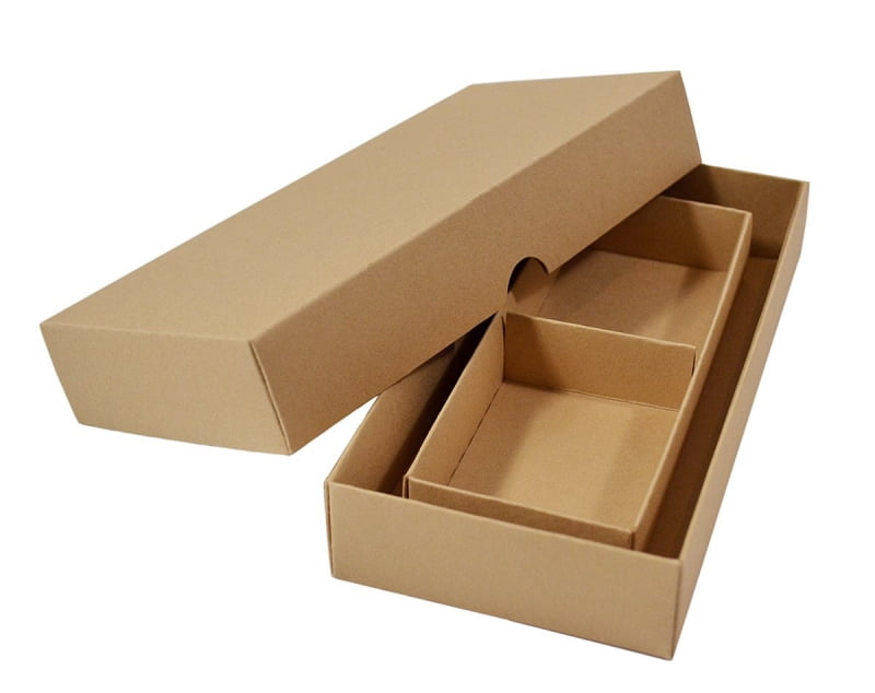 Коробка крышка дно из крафт картона