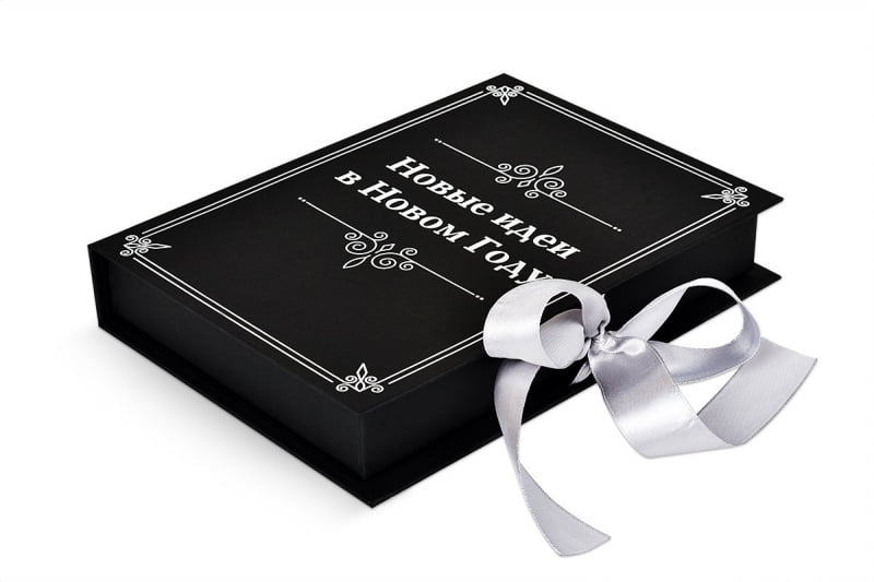 Подарочная коробка-книжка с картонным ложементом и полноцветной печатью заказать в СПб