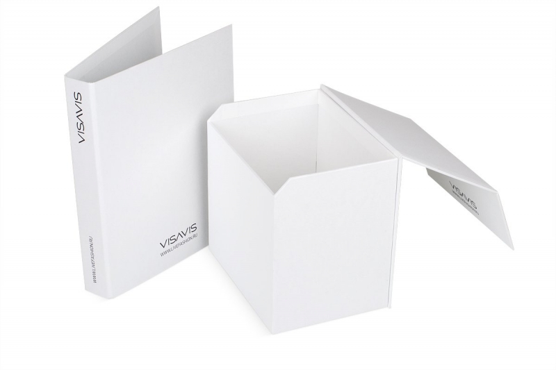 коробка и папка для образцов продукции для выставки