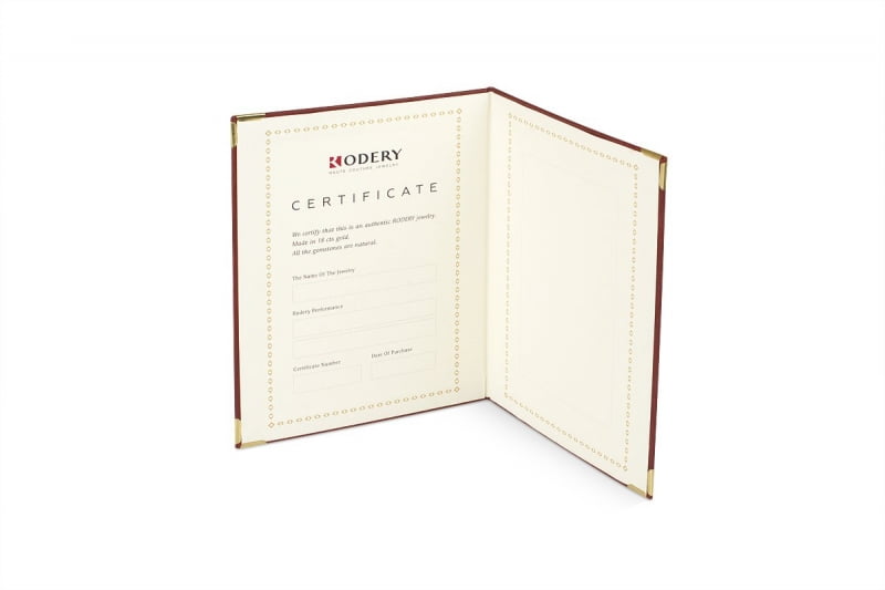 эксклюзивная упаковка для ювелирных украшений с сертификатом