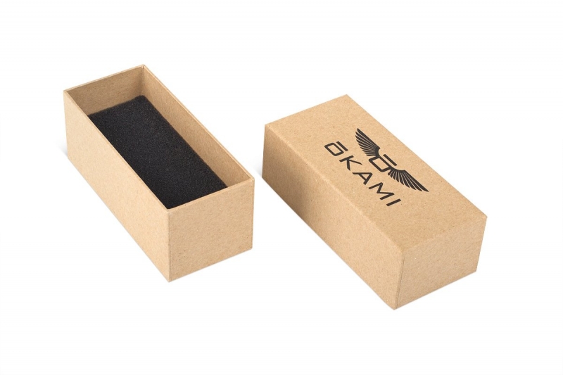 подарочная ювелирная упаковка с черным изолоновым ложементом