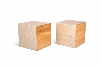 Подарочная коробка с деревянными вставками в Москве – производство на заказ