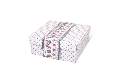 Подарочная коробка крышка-дно из МГК для новогодних подарочных вещей в Москве – производство на заказ