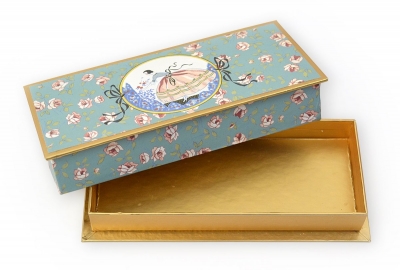 Кашированная коробка с печатью крышка-дно для конфет в Москве – производство на заказ
