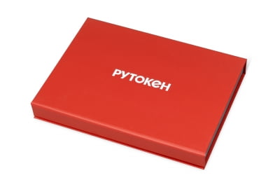 Кашированная коробка с магнитным клапаном для Рутокен в Москве – производство на заказ