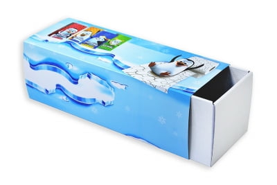 Самосборная коробка-пенал для подарочного набора в Москве – производство на заказ
